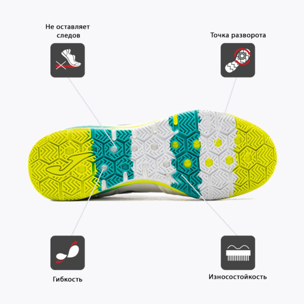 12EB523ABEA960EEE06386DE4553DE40 JOMA. Футзальная обувь TOP FLEX REBOUND TORS2402IN
