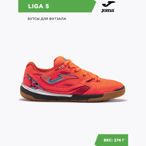 1F0490C10F725CA5E06386DE455377B8 Футзальная обувь LIGA 5 LIGW2408IN