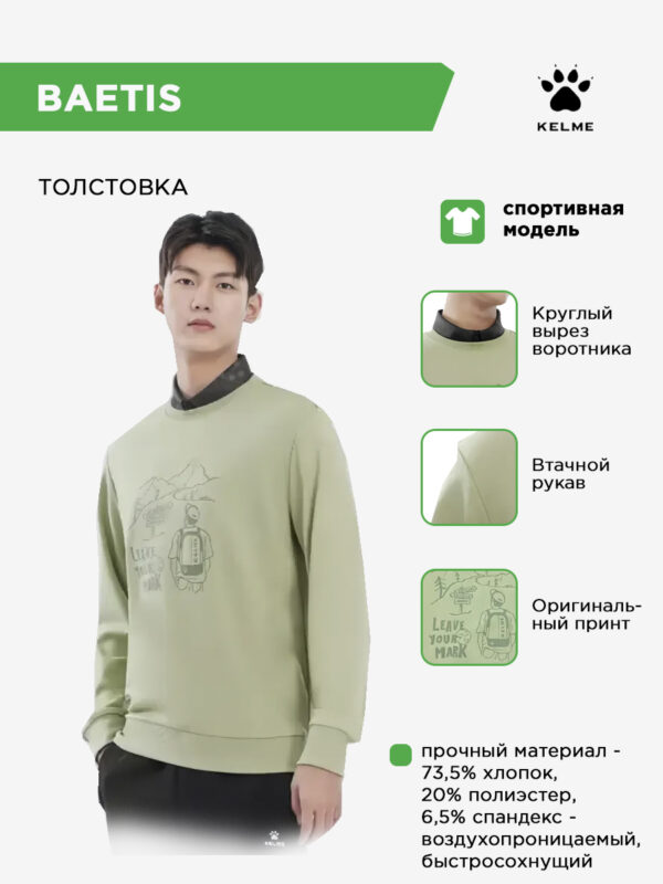 4CC1D5E25DE1D976E063140AA8C0CED9 Толстовка BAETIS 6317TT1030.5015