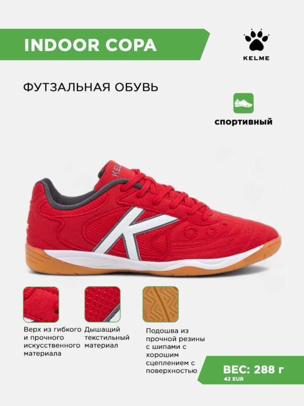 4D26BF8F2DE99E31E063140AA8C0380B Футзальная обувь INDOOR COPA 55257-130