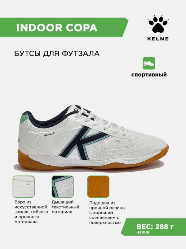 4F6D13DFDC37DE79E063140AA8C0E99C Футзальная обувь INDOOR COPA 55257-793