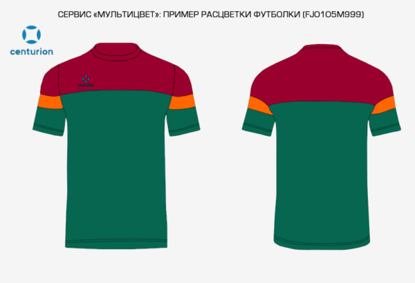 523FB0DBCBCD6852E063140AA8C0C5F7 Футболка трехцветная DOMINION FJ0105M999
